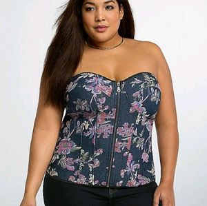 NWT Torrid floral corset